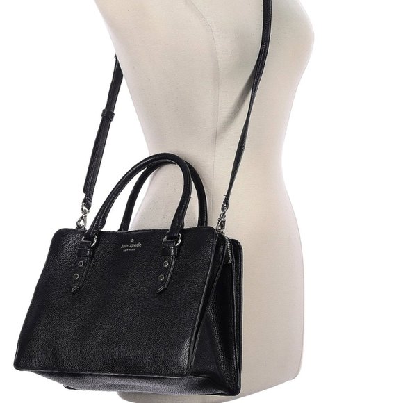 kate spade Handbags - Kate Spade Black Pebbled Mulberry Street Lise Satchel & Crossbody Bag